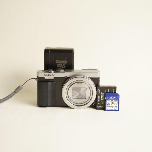 Panasonic Lumix DMC-ZS50 Digital Camera | 12.1MP | Tested & Working | Black & Silver