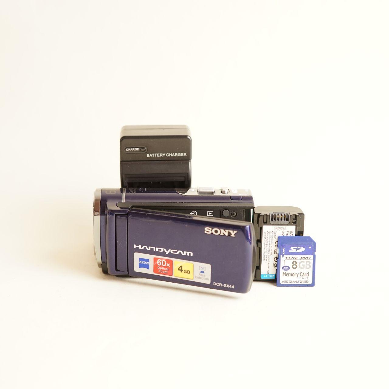 Sony Handycam DCR-SX44 Digital Camcorder | Tested & Working | Blue