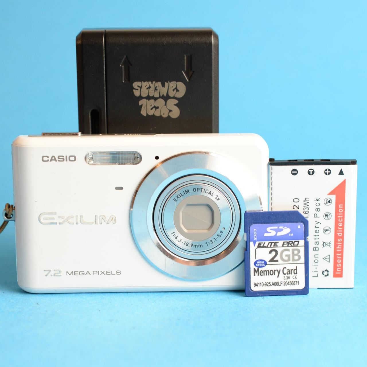 Casio Exilim EX-Z77 Digital Camera | 7.2MP | Tested & Working | White