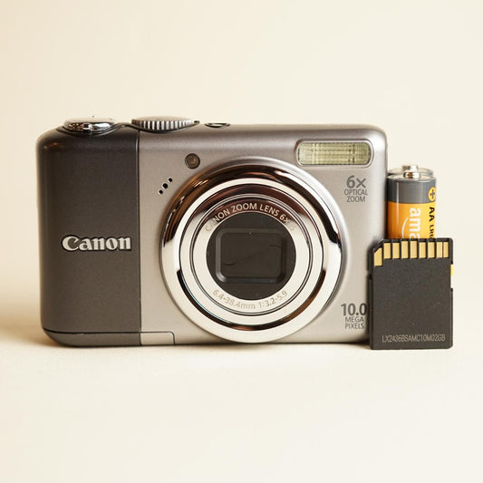 Canon Powershot A2000 IS Digital Camera | 10MP | Tested & Working | Silver