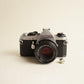Pentax ME Super 35mm SLR Film Camera with 50mm f/2 Lens | Tested & Working | Silver & Black