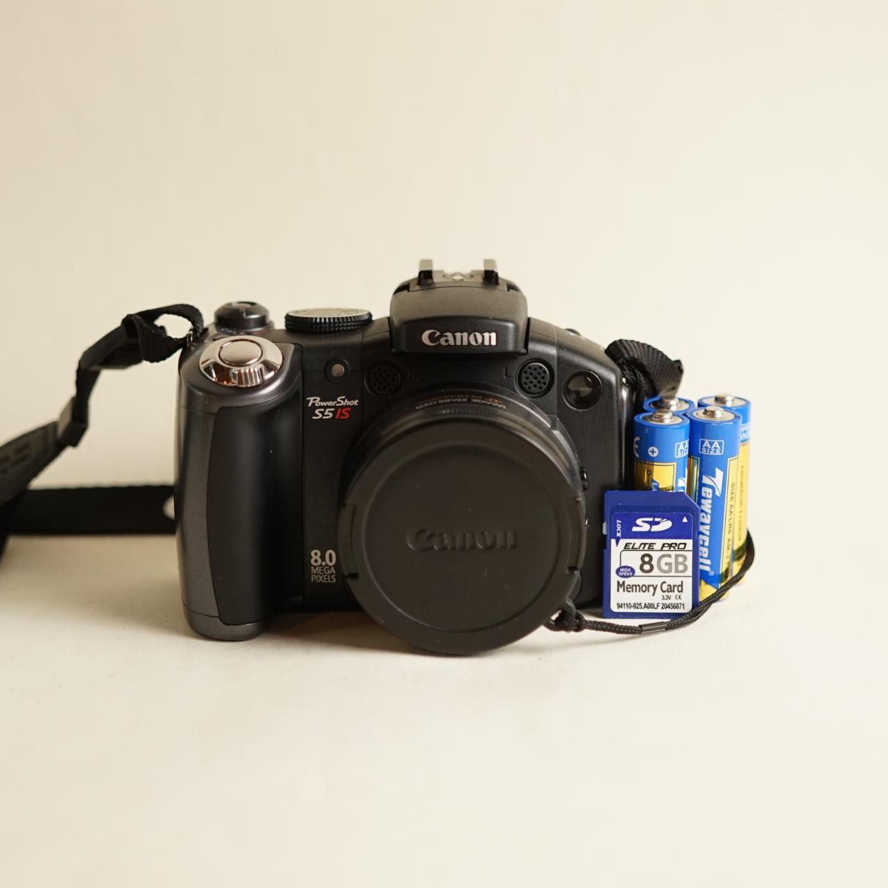 Canon PowerShot S5 IS Digital Camera | 8.0MP | Tested & Working | Black