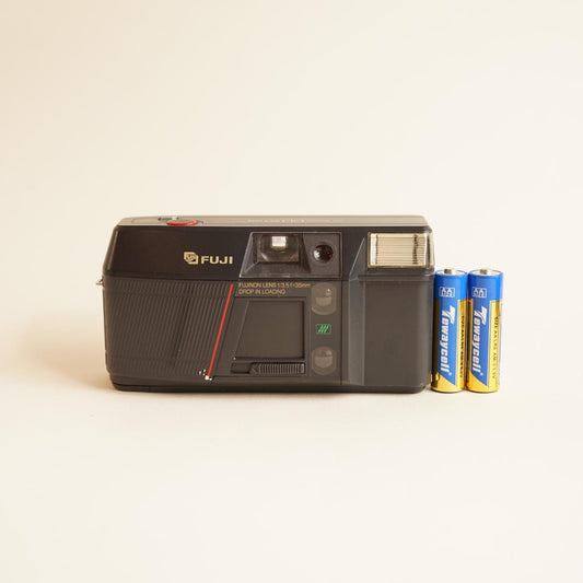 Fujifilm DL-150 Date Film Camera | 35mm Point & Shoot | Tested & Working | Black