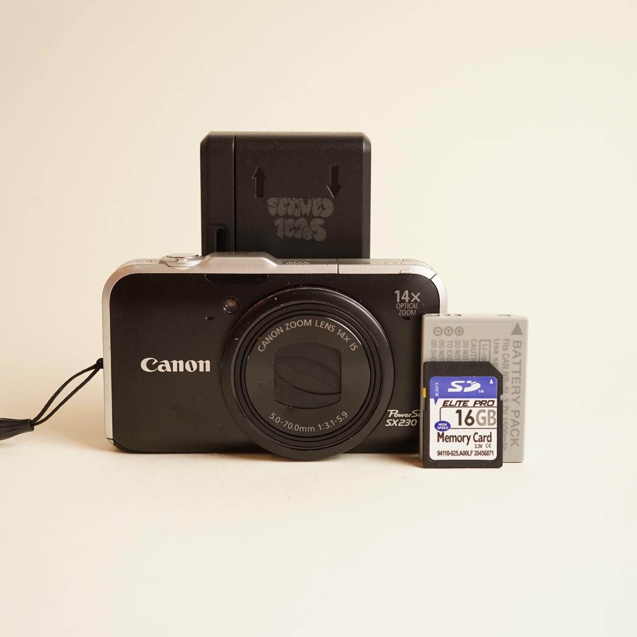 Canon PowerShot SX230 HS Digital Camera | 12.1MP | Tested & Working | Black