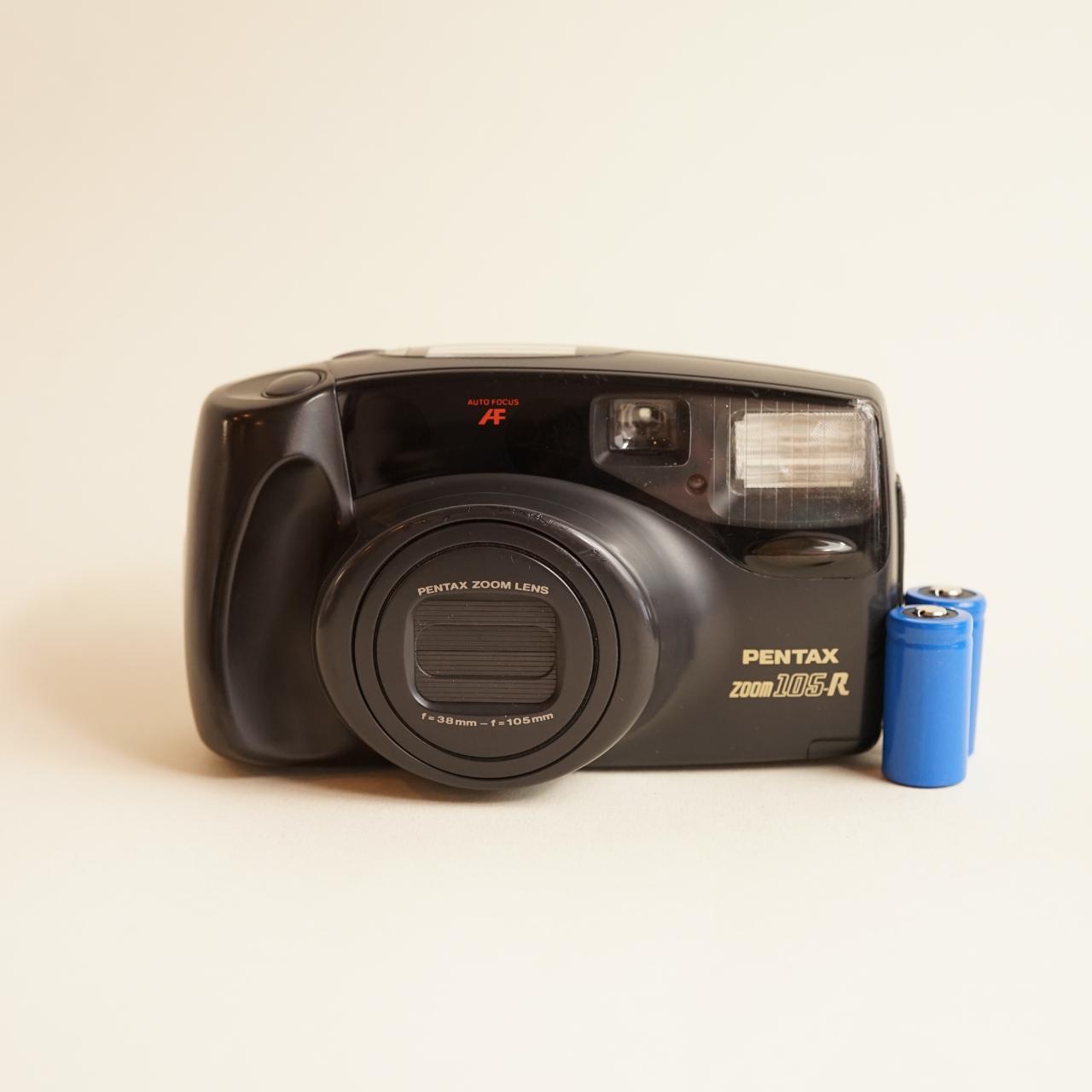 Pentax Zoom 105-R Film Camera | 35mm Point & Shoot | Tested & Working | Black