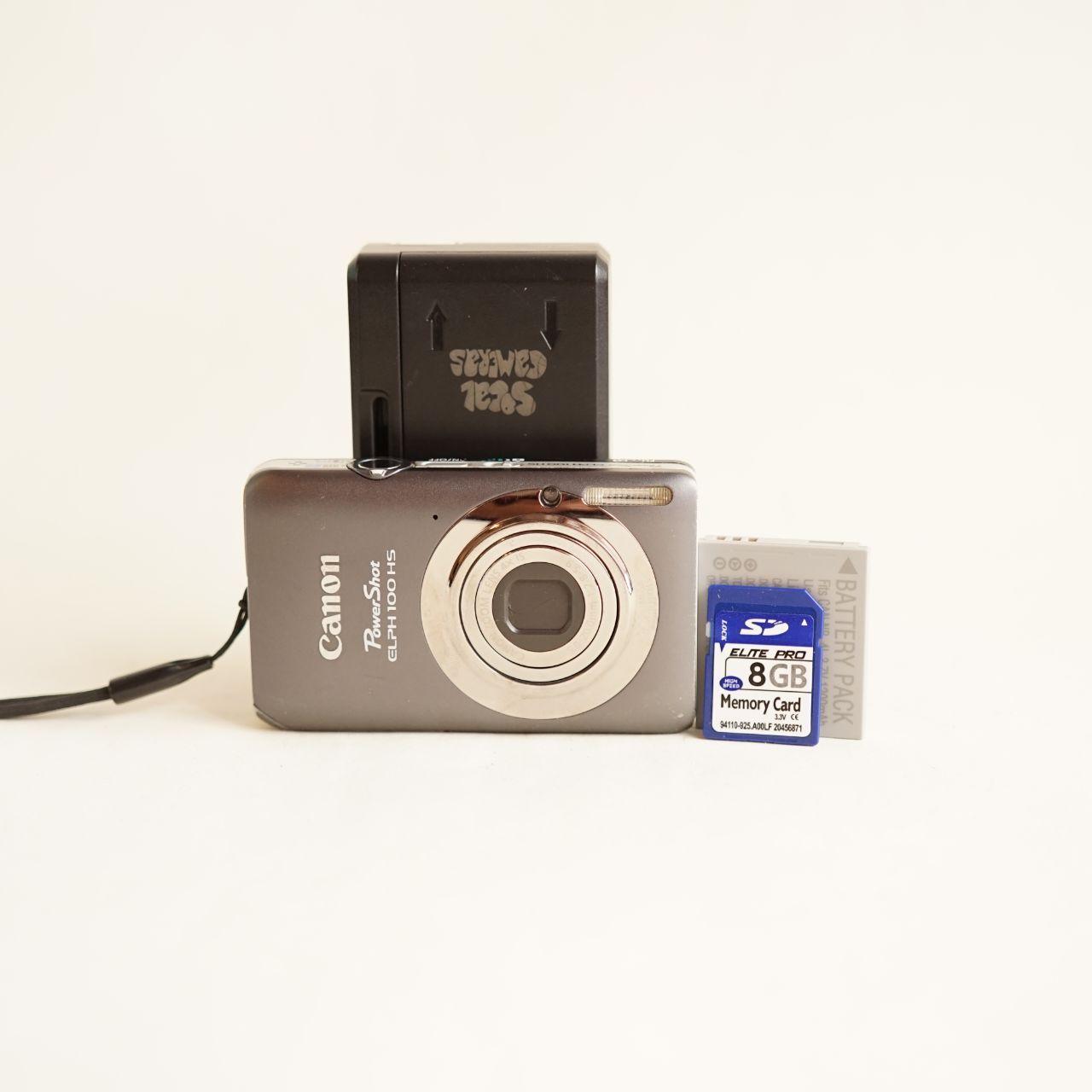 Canon PowerShot ELPH 100 HS Digital Camera | 12.1MP | Tested & Working | Silver
