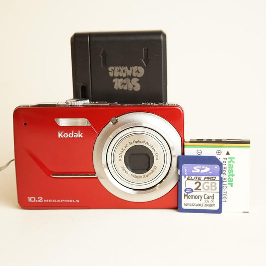 Kodak Easyshare M340 Digital Camera | 10.2MP | Test & Working | Red