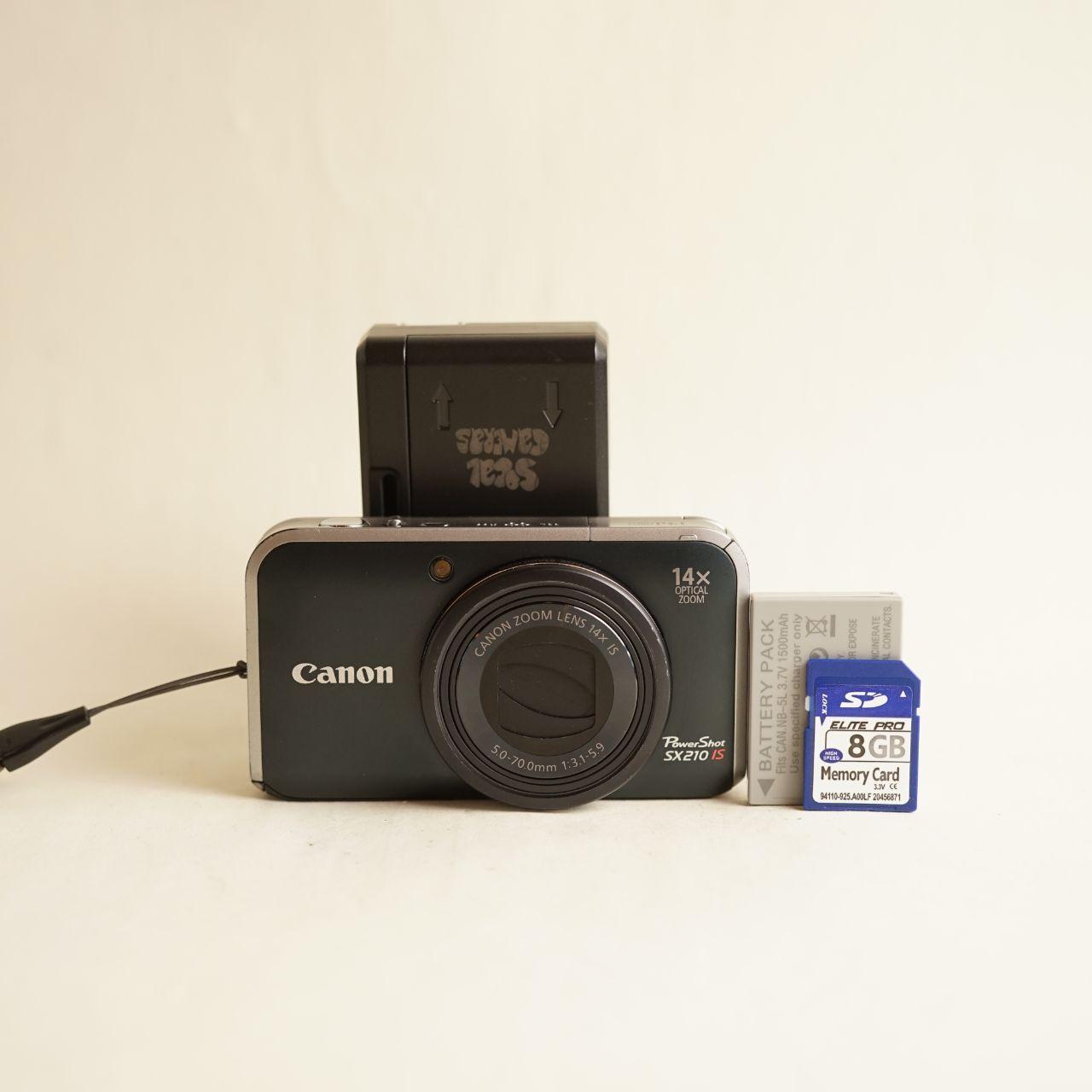 Canon PowerShot SX210 IS Digital Camera | 14.1MP | Read Description | Black