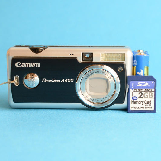 Canon Powershot A400 Digital Camera | 3.2MP | Tested & Working | Black