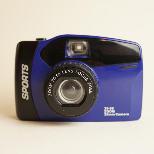 Sports 35mm Film Camera | Point and Shoot | Tested & Working | Blue