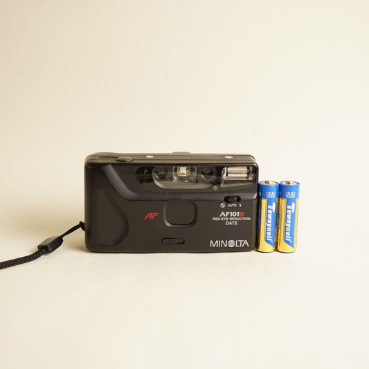 Minolta AF101R Film Camera | 35mm Point & Shoot | Tested & Working | Black