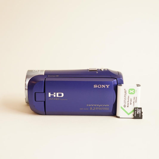 Sony Handycam HDR-CX240 Digital Camcorder | Tested & Working | Blue