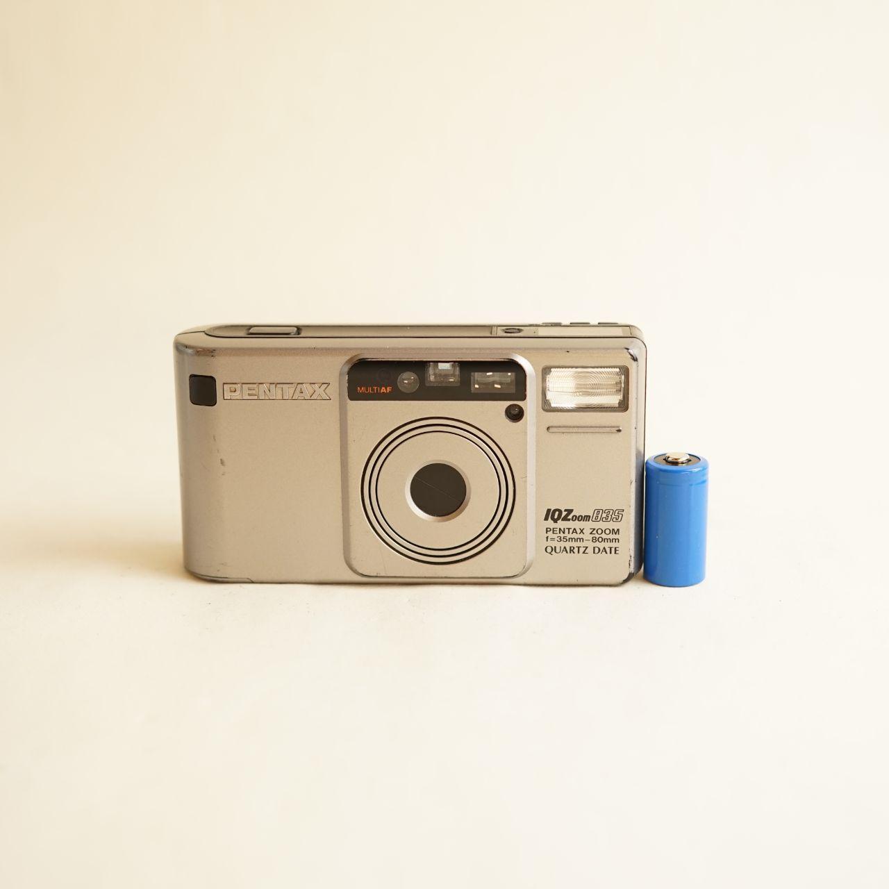 Pentax IQZoom 835 Film Camera | 35mm Point & Shoot | Tested & Working | Silver