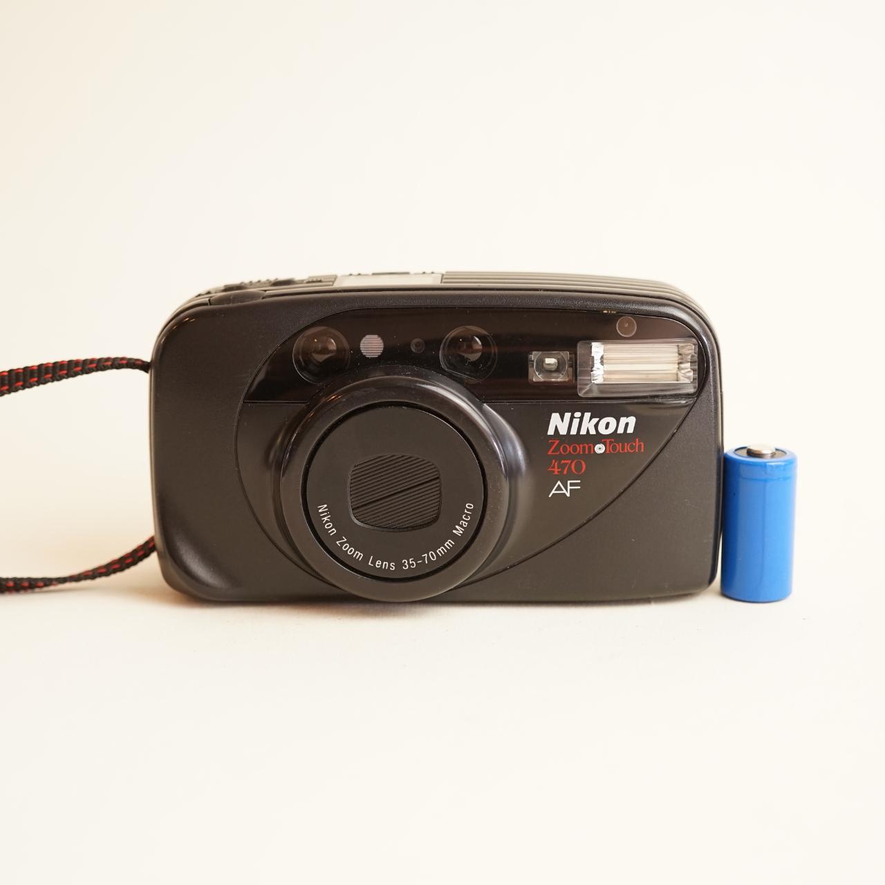 Nikon Zoom Touch 470 Film Camera | 35mm Point & Shoot | Tested & Working | Black