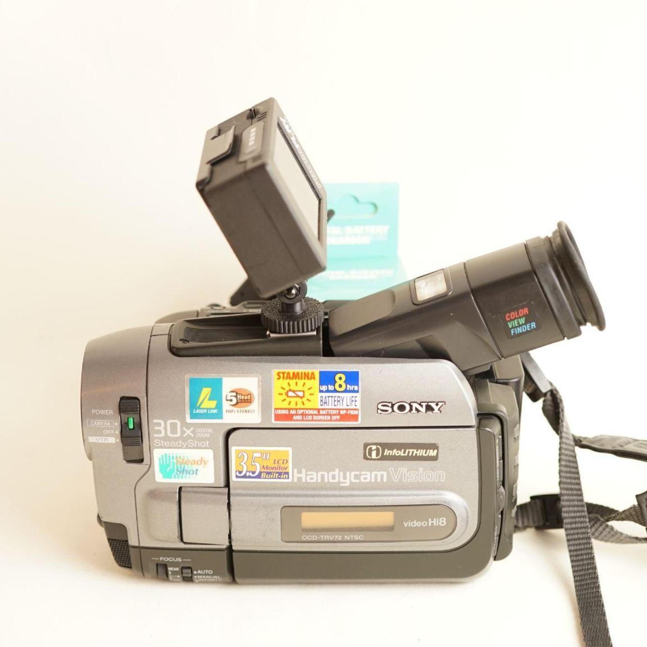 Sony Handycam CCD-TRV72 Hi8 Camcorder with Tapeless Setup | Tested & Working | Silver