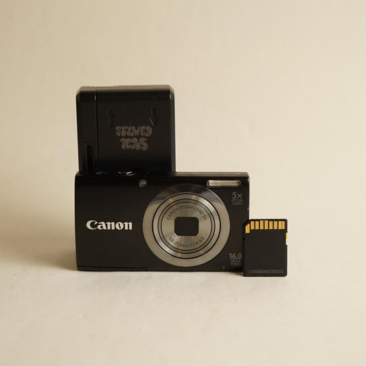 Canon PowerShot A2300 Digital Camera | 16MP | Tested & Working | Black