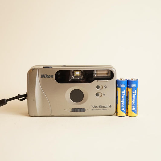 Nikon Nice Touch 4 Film Camera | 35mm Point & Shoot | Tested & Working | Grey
