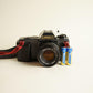 Canon T50 35mm SLR Film Camera w/Canon FD 50mm Lens | Tested & Working | Black
