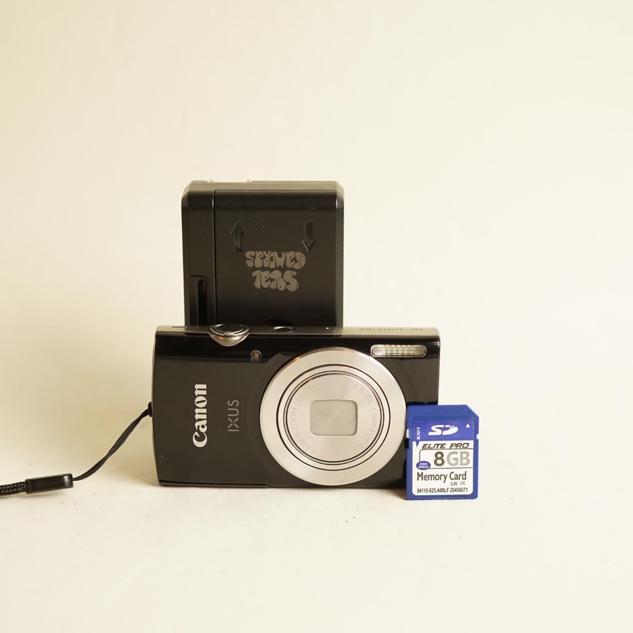 Canon IXUS 185 aka ELPH 180 Digital Camera | 20MP | Tested & Working | Black