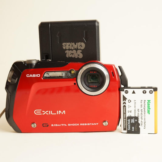 Casio Exilim EX-G1 Digital Camera | 12.1MP | See description | Red