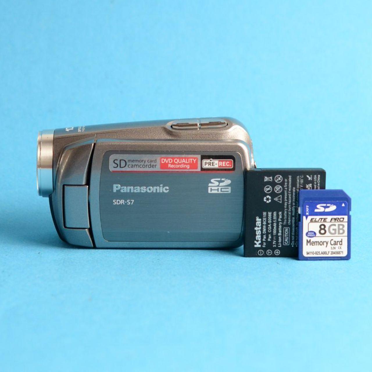 Panasonic SDR-S7 Camcorder | Tested & Working | Silver