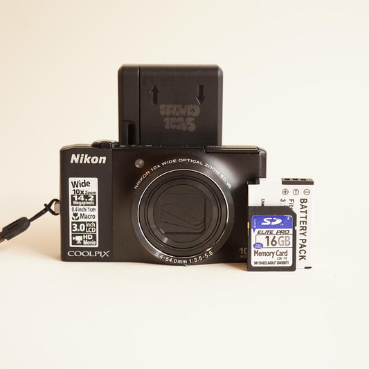 Nikon Coolpix S8000 Digital Camera | 14MP | Tested & Working | Black