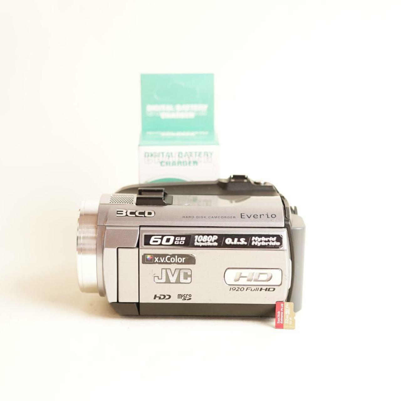 JVC Everio GZ-HD5U Digital Camcorder | Tested & Working | Grey