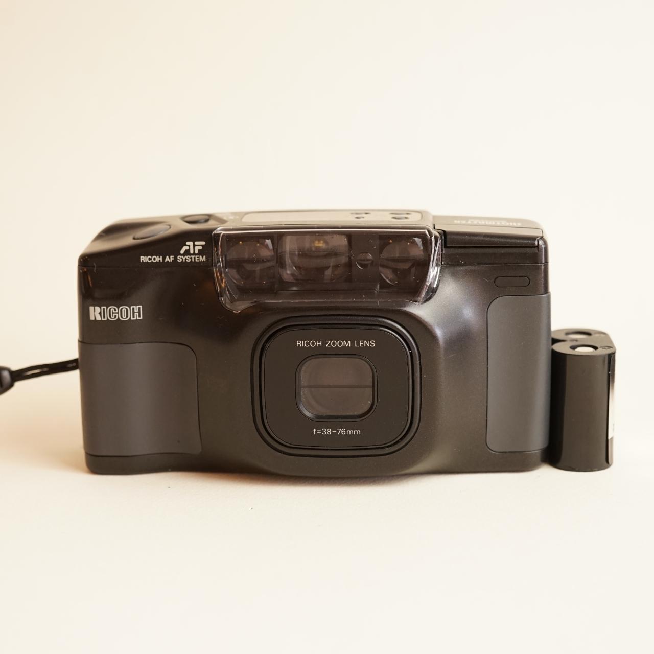 Ricoh Shotmaster Zoom Film Camera | 35mm Point & Shoot | Tested & Working | Black