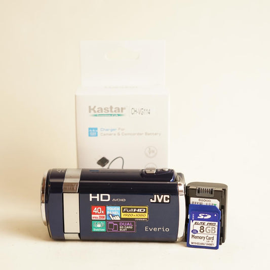 JVC Everio GZ-HM440AU Camcorder | HD Video | Tested & Working | Blue