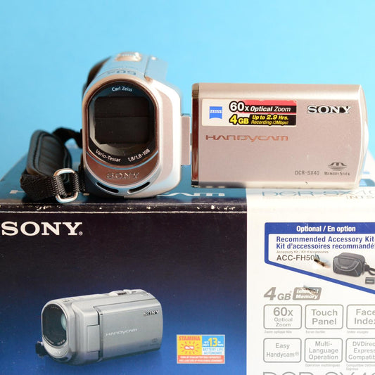 Sony Handycam DCR-SX40 Digital Camcorder | Tested & Working | Silver