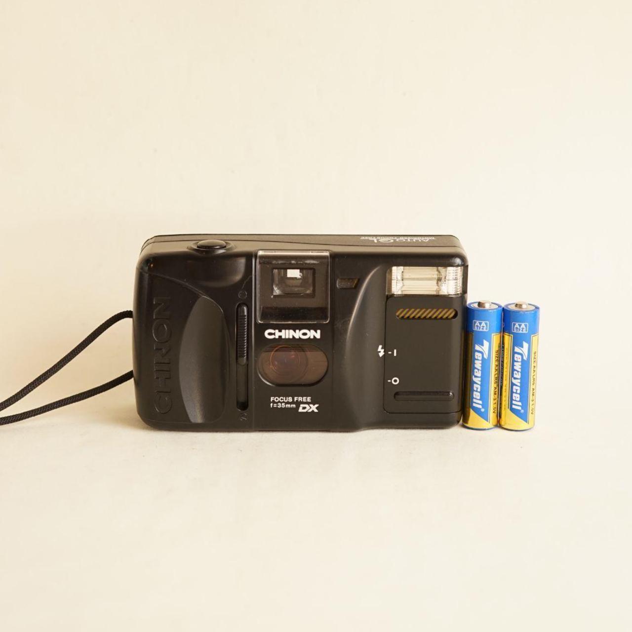 Chinon Auto GL Film Camera | 35mm Point & Shoot | Tested & Working | Black