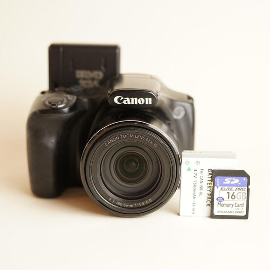 Canon PowerShot SX520 HS Digital Camera | 16MP | Tested & Working w/Warranty | Black