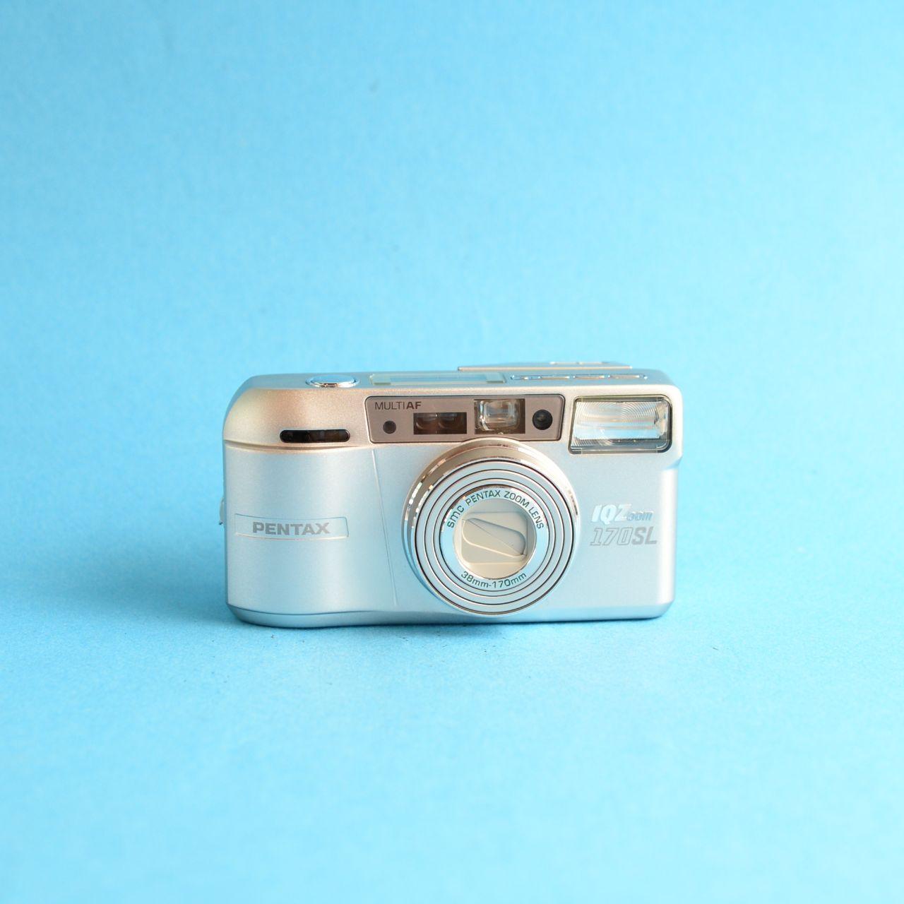 Pentax IQZoom 170 SL Film Camera | 35mm Point & Shoot | Tested & Working | Silver