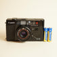 Canon AF35M Film Camera | 35mm Point & Shoot | Tested & Working | Black
