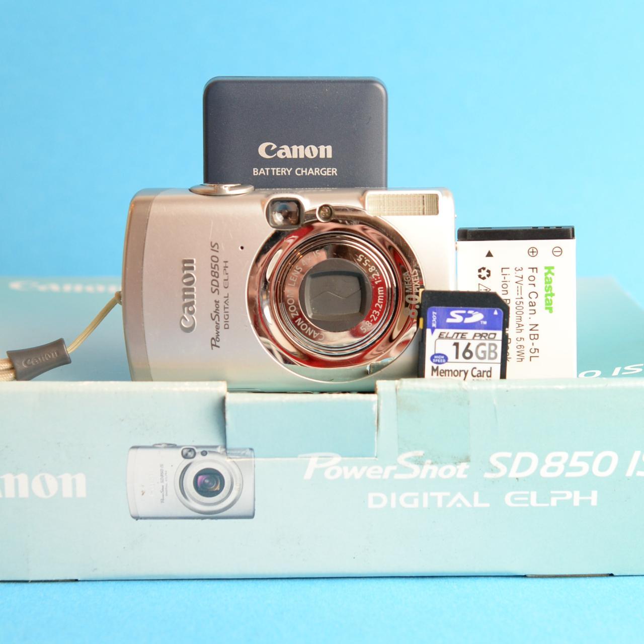 Canon PowerShot SD850 IS Digital Camera | 8MP | Tested & Working | Silver