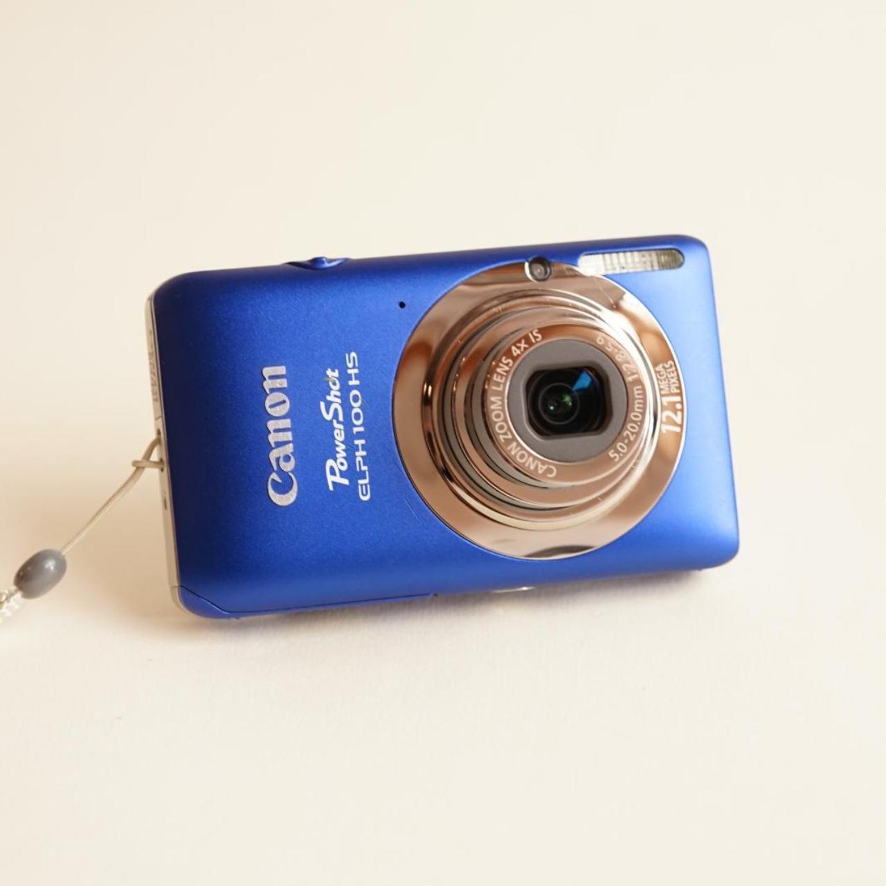 Canon PowerShot ELPH 100 HS Digital Camera | 12MP | Tested & Working | Blue