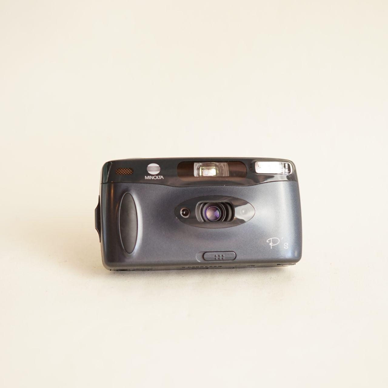 Minolta P’s Film Camera | 35mm Point & Shoot | Tested & Working | Grey