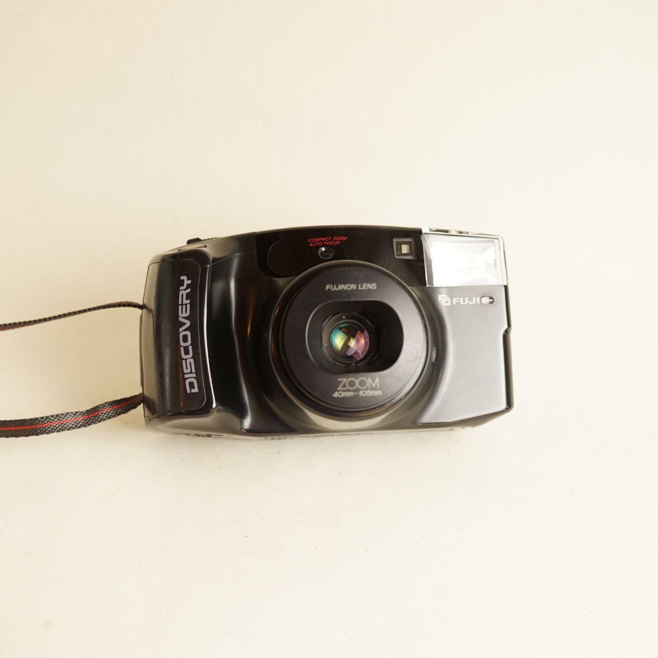 Fujifilm Discovery 2000 Zoom Date Film Camera | 35mm Point & Shoot | Tested & Working | Black