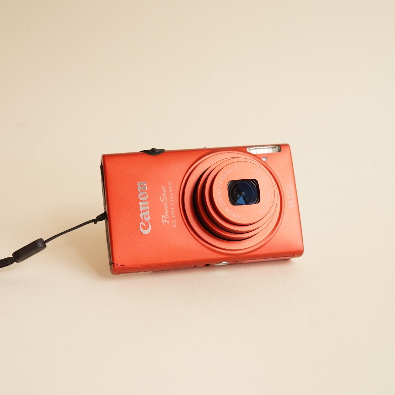 Canon PowerShot ELPH 110 HS Digital Camera | 16.1MP | Tested & Working | Orange-Red