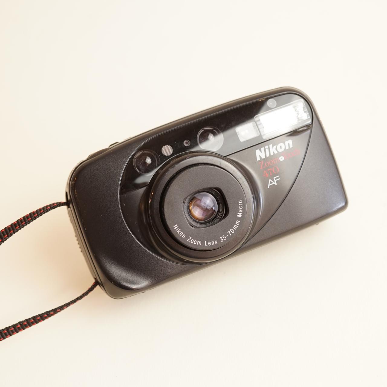 Nikon Zoom Touch 470 Film Camera | 35mm Point & Shoot | Tested & Working | Black