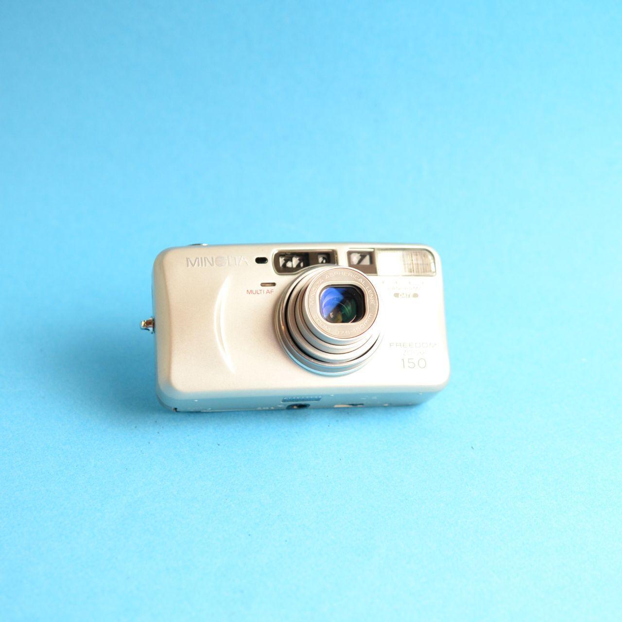 Minolta Freedom Zoom 150 Film Camera | 35mm Point & Shoot | Tested & Working | Silver