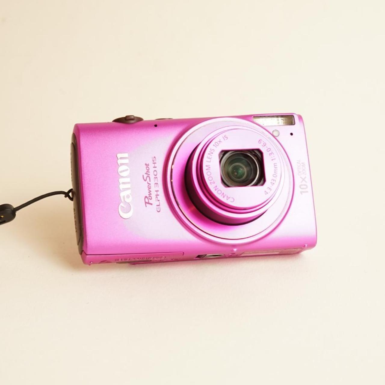 Canon PowerShot ELPH 330 HS Digital Camera | 12.1MP | Tested & Working | Pink