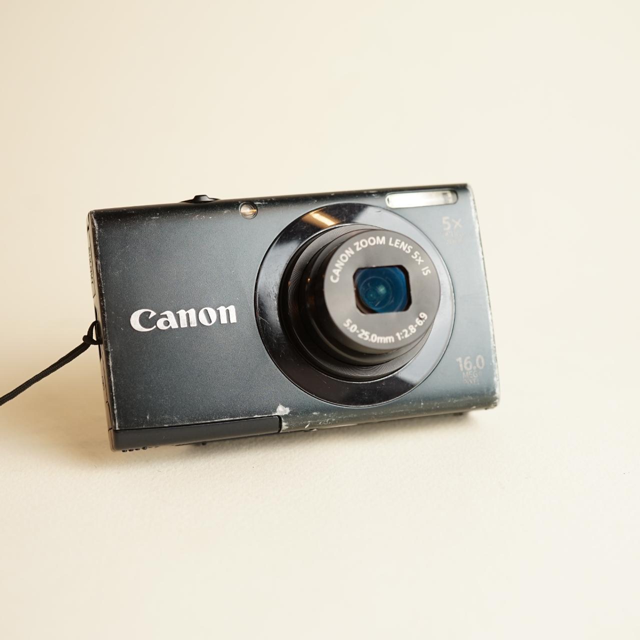 Canon PowerShot A3400 IS Digital Camera | 16.0MP | Tested & Working | Black