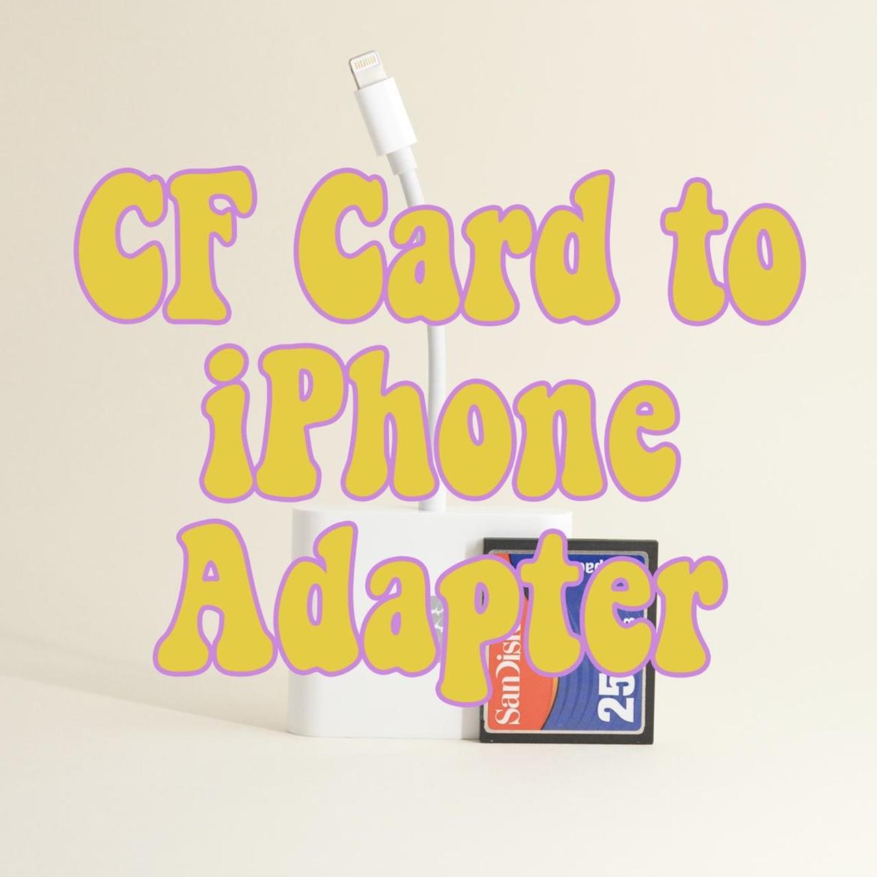 SD / Micro SD / CF Card to iPhone adapter *FREE SHIPPING*