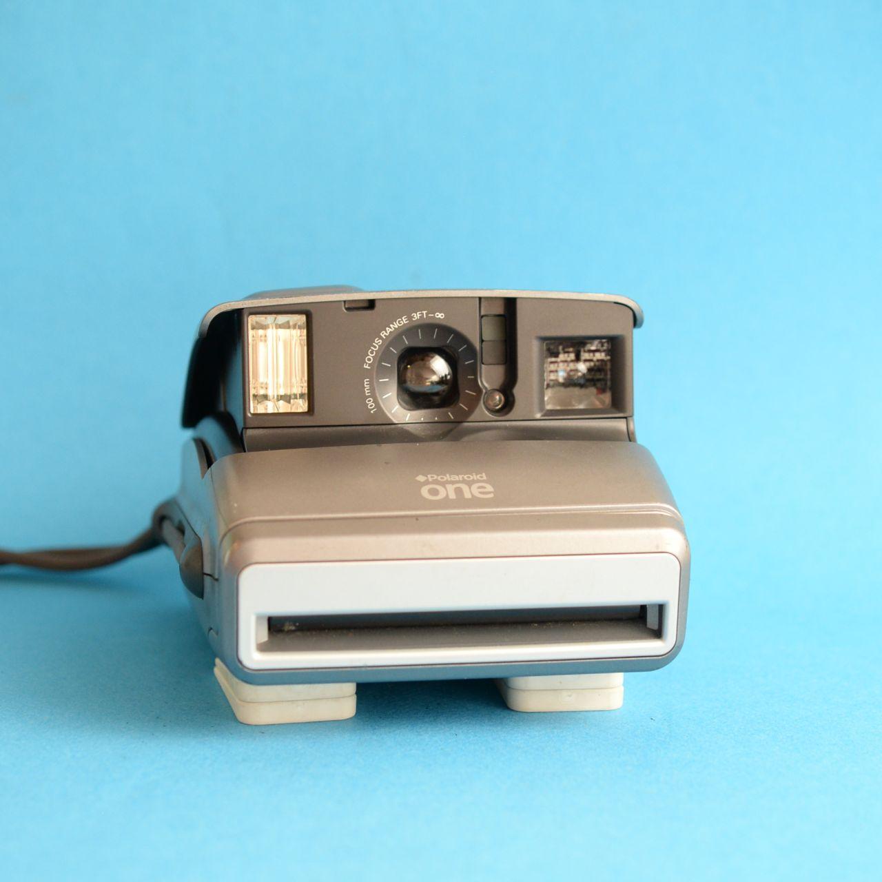 Polaroid One Instant Camera | 600 Type | Tested & Working | Grey