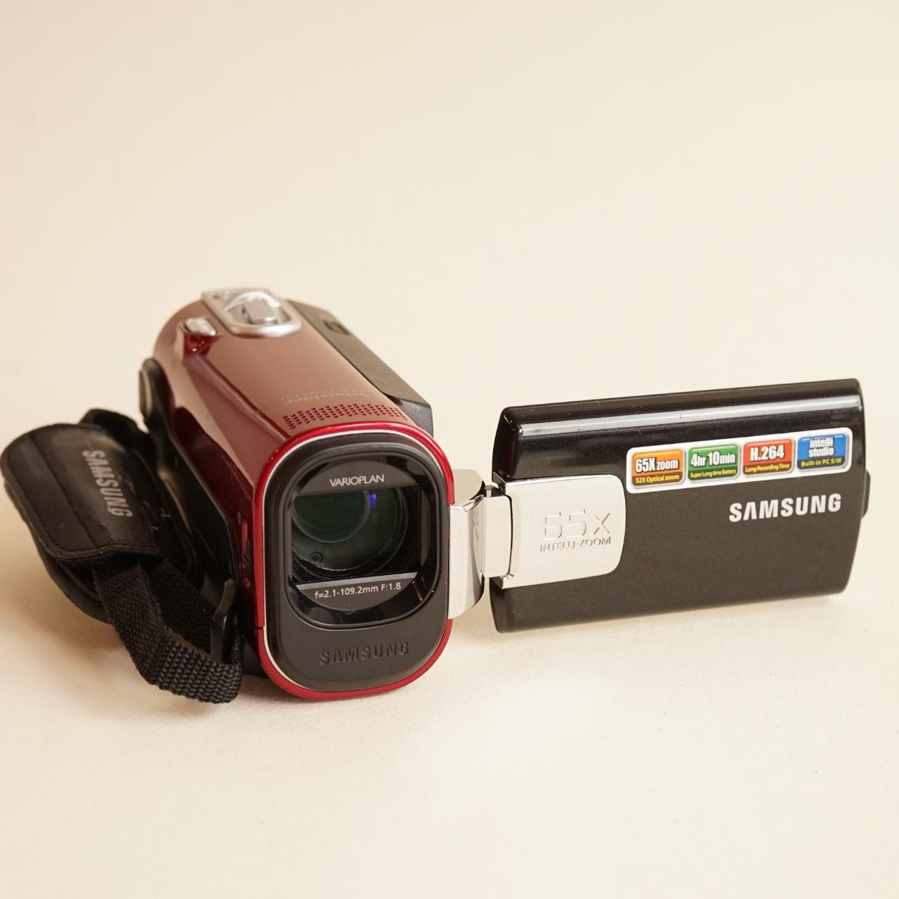 Samsung SMX-F40RN Camcorder | SD Video | Tested & Working | Black & Red