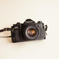 Canon A-1 35mm Film Camera w/ 50mm Lens | Tested & Working | Black