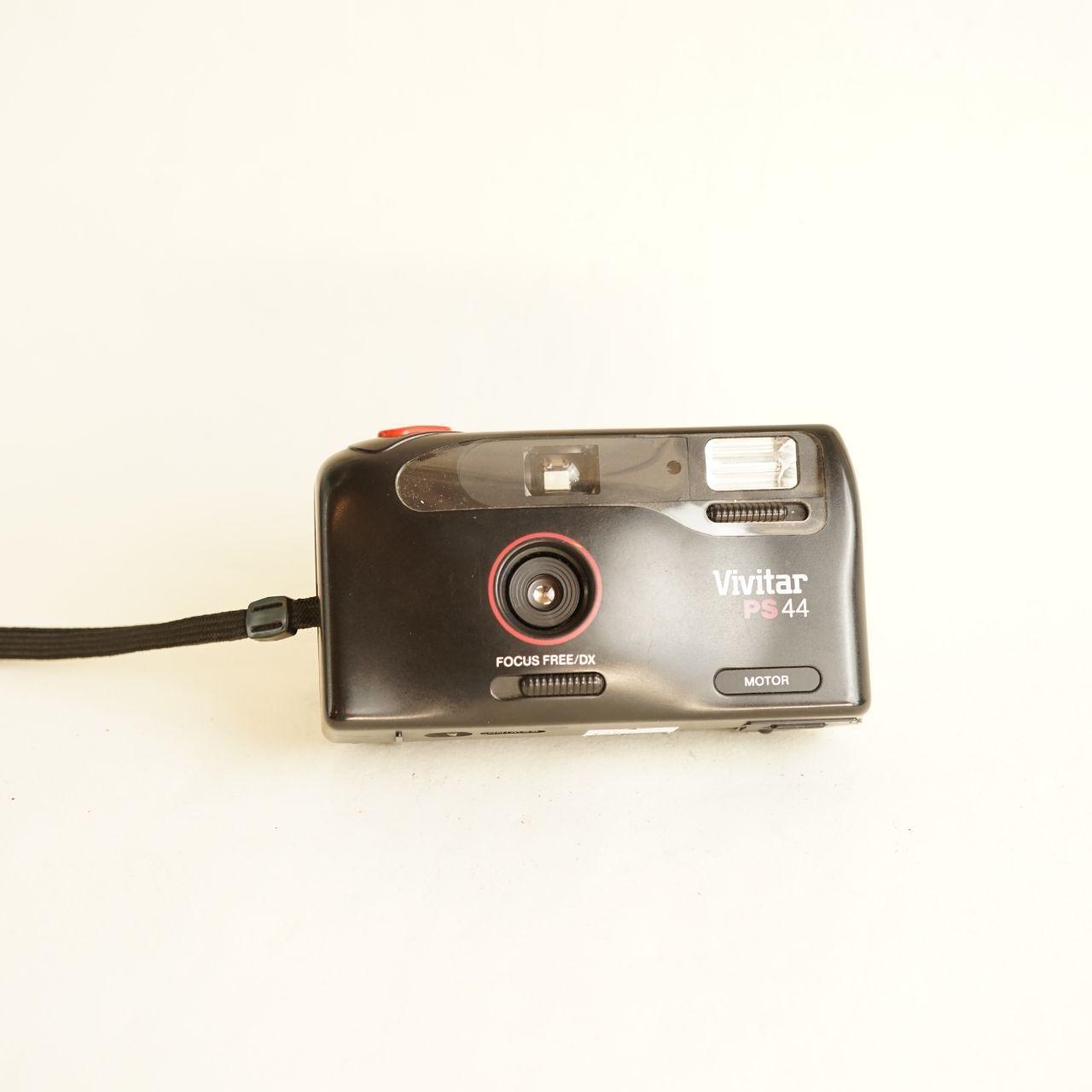 Vivitar PS44 Film Camera | 35mm Point & Shoot | Tested & Working | Black
