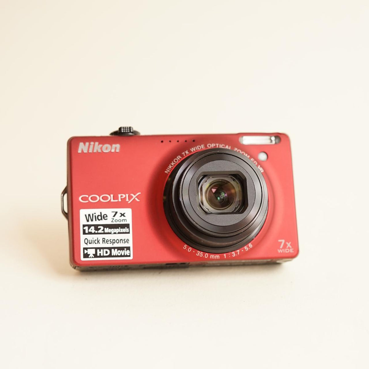 Nikon Coolpix S6000 Digital Camera | 14.2MP | Tested & Working | Red