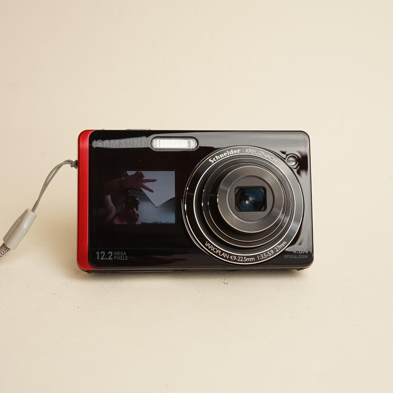 Samsung TL220 Digital Camera | 12.2MP | Tested & Working | Black w/ Red Trim